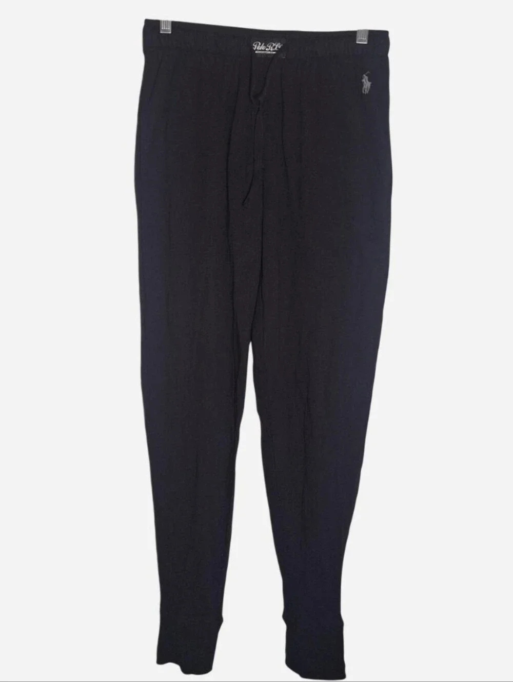 Polo Ralph Lauren Men’s Sz Small Black Pajama Bottoms Jogger Lounge Pants EUC